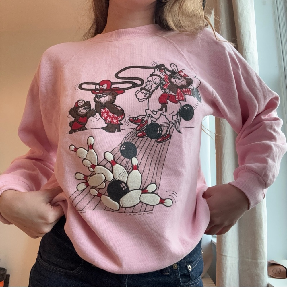 Pink Graphic Women's Sweater
